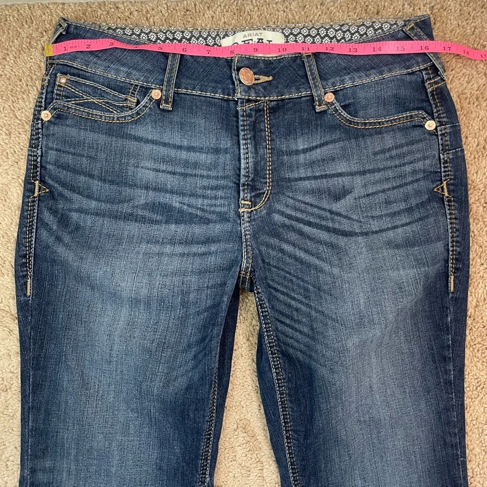 Ariat Women’s R.E.A.L Rosa Dark Wash Mid-Rise Bootcut Jeans Size 31 Regular - Picture 10 of 16